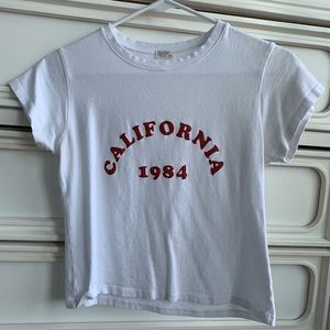 BRANDY MELVILLE White California Crop Top